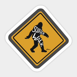 Squatch Walk Sticker